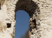 Predný oblúk západného múra - pohľad z interiéru - po konzervácii