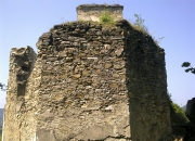 Severný múr presbytéria pred konzerváciou 